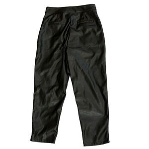 Faux Leather Cigar Pants Women’s L Pleather Vegan Leather Moto Goth Classic Bike